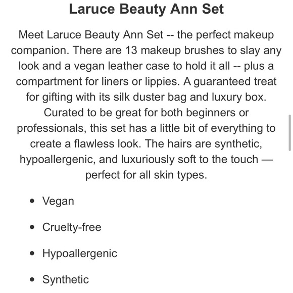 Laruce Ann brush set - Vegan - Picture 9 of 10